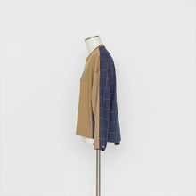 画像をギャラリービューアに読み込む, 星柄バックチェック Tシャツ3252210A