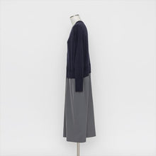Load image into Gallery viewer, ニット切り替え ロングカーディガン3252218C