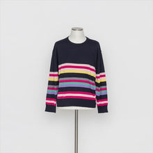 将图片加载到图库查看器,マルチボーダー ニットプルオーバー3252413A