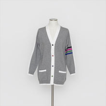 将图片加载到图库查看器,マルチ配色 ニットカーディガン3252414C