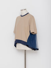 Load image into Gallery viewer, 3255222A Back tulle layered T-shirt