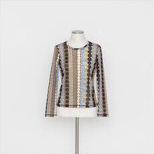 画像をギャラリービューアに読み込む, ドットプリントチュールインナー(クルーネック) 5252010A