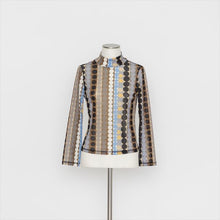 画像をギャラリービューアに読み込む, ドットプリントチュールインナー(ハイネック) 5252011A