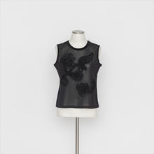 画像をギャラリービューアに読み込む, 花柄モチーフ刺繍タンクトップ5252018A