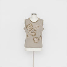 画像をギャラリービューアに読み込む, 花柄モチーフ刺繍タンクトップ5252018A
