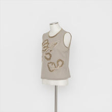 画像をギャラリービューアに読み込む, 花柄モチーフ刺繍タンクトップ5252018A