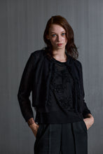 画像をギャラリービューアに読み込む, モヘアMIXチュールカーディガン5252019C