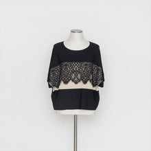 画像をギャラリービューアに読み込む, レースMIXオーバーサイズニット5252020A