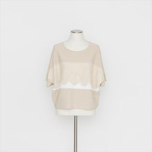 画像をギャラリービューアに読み込む, レースMIXオーバーサイズニット5252020A