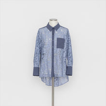 画像をギャラリービューアに読み込む, レースプリント 切り替えブラウス5252044O