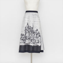 Load image into Gallery viewer, 街並みモチーフ プリントスカート5252051E