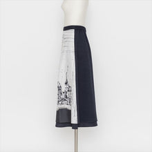 Load image into Gallery viewer, 街並みモチーフ プリントスカート5252051E