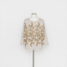 画像をギャラリービューアに読み込む, 花柄モチーフ刺繍プルオーバー5252062A