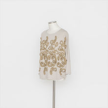 画像をギャラリービューアに読み込む, 花柄モチーフ刺繍プルオーバー5252062A