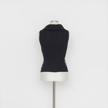 画像をギャラリービューアに読み込む, 街並み柄 ニットベスト5252113A