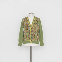 画像をギャラリービューアに読み込む, 小花柄ニットカーディガン5252121C