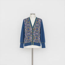 画像をギャラリービューアに読み込む, 小花柄ニットカーディガン5252121C
