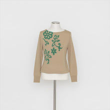 将图片加载到图库查看器,花柄ジャカードプルオーバー5252330A