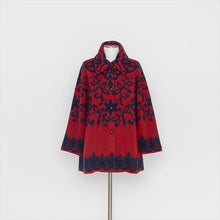 将图片加载到图库查看器,花柄ジャカードニットコート5252331D