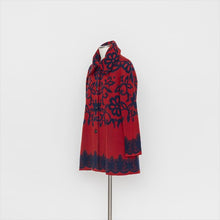 将图片加载到图库查看器,花柄ジャカードニットコート5252331D