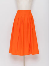 将图片加载到图库查看器,5255011E 干塔夫绸喇叭裙