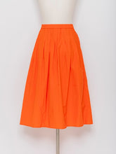 将图片加载到图库查看器,5255011E 干塔夫绸喇叭裙