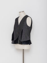 Load image into Gallery viewer, 5255014H Denim switching short vest