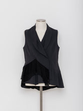 Load image into Gallery viewer, 5255024H Tulle mix switching flare vest