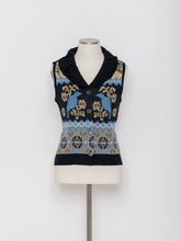 画像をギャラリービューアに読み込む, 5255104H バードジャカードニットベスト