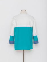 Load image into Gallery viewer, 5255110A Color block semi-long length knit