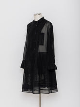 画像をギャラリービューアに読み込む, 5255233C コットンオーガンジー ロングブラウス