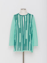 画像をギャラリービューアに読み込む, 5255314C 幾何柄ニットロングカーディガン