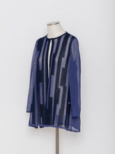 画像をギャラリービューアに読み込む, 5255314C 幾何柄ニットロングカーディガン