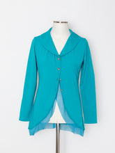 将图片加载到图库查看器，5255112C 薄纱高针距针织开衫
