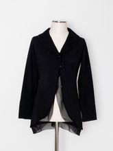 将图片加载到图库查看器，5255112C 薄纱高针距针织开衫
