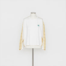 将图片加载到图库查看器，星柄バックチェック　Tシャツ3252210A
