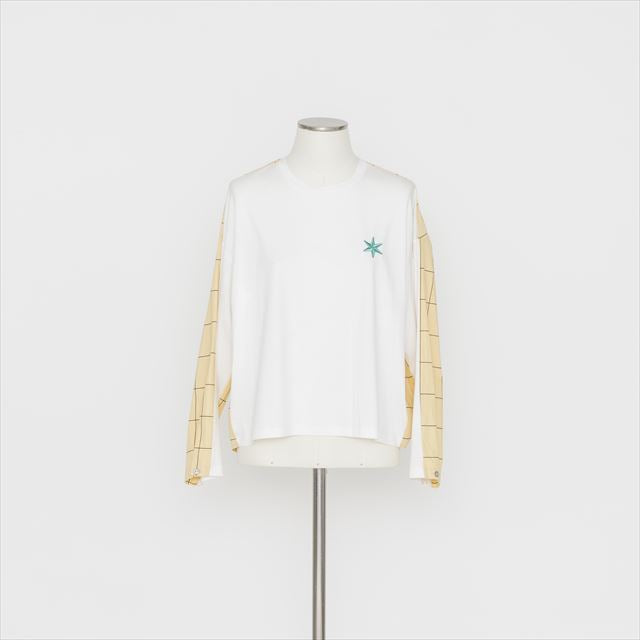 星柄バックチェック　Tシャツ3252210A