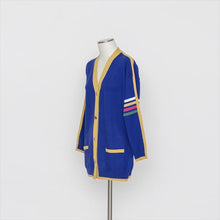 Load image into Gallery viewer, マルチ配色 ニットカーディガン3252414C
