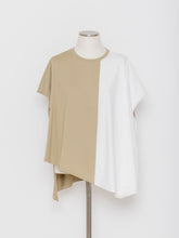Load image into Gallery viewer, 3255223A Different material switching big silhouette cool touch T-shirt
