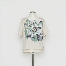 画像をギャラリービューアに読み込む, 花柄プリントTシャツ5246022A
