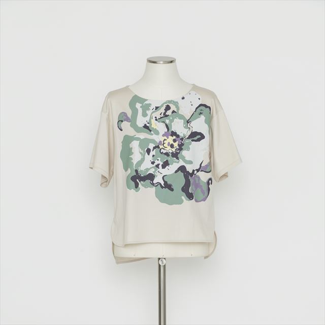 花柄プリントTシャツ5246022A