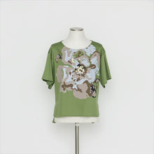 画像をギャラリービューアに読み込む, 花柄プリントTシャツ5246022A
