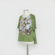 画像をギャラリービューアに読み込む, 花柄プリントTシャツ5246022A
