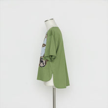 画像をギャラリービューアに読み込む, 花柄プリントTシャツ5246022A
