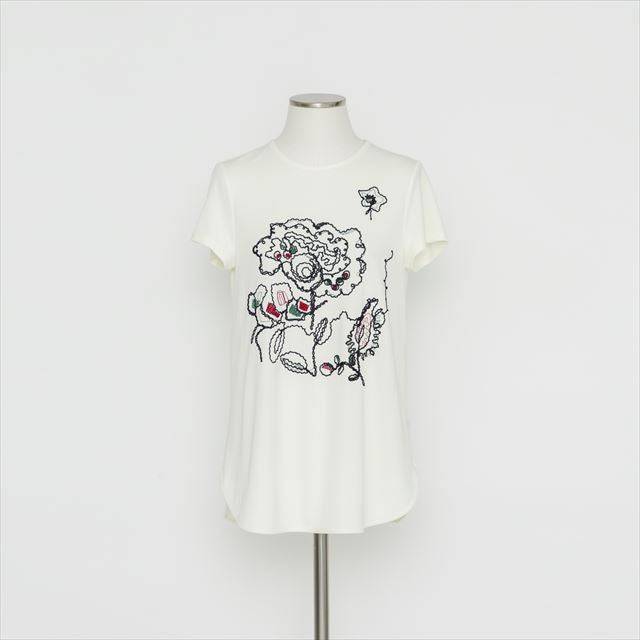 フォレスト刺繍ロングTシャツ5246216A
