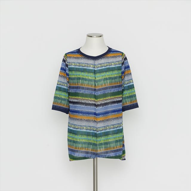 ジオメ柄ロングTシャツ5246218A