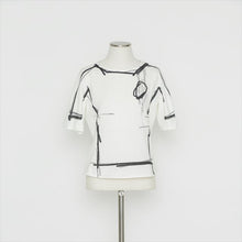 Load image into Gallery viewer, 手書き風プリントTシャツ5246230A
