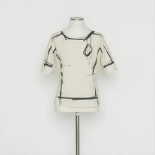 Load image into Gallery viewer, 手書き風プリントTシャツ5246230A
