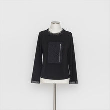 将图片加载到图库查看器，レースモチーフTシャツ5252012A
