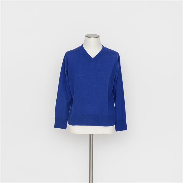 カシミヤ10％　Vネックニットプルオーバー5252303A